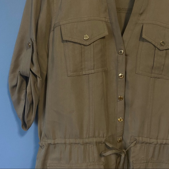 Michael Kors Safari Khaki Shirtdress - Picture 6 of 6